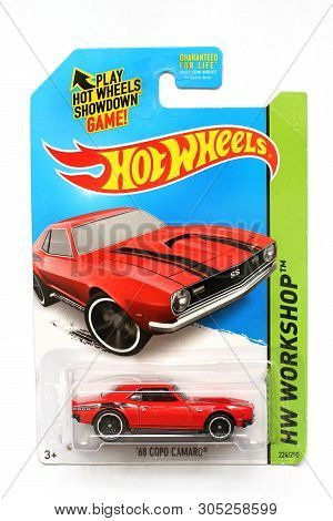Odessa, Ukraine - November, 2017: Hot Wheels. Kids Toys. Machines. Toys On A White Background