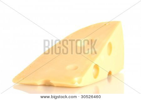 ? heese isolata on white
