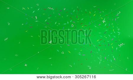 Pristine Space Fantasy. Background Texture, Smoot. Minimal Colorific Illustration.  Green Colored.  