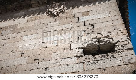 Architectural Detail Of The Museum Santa Cruz De Toledo
