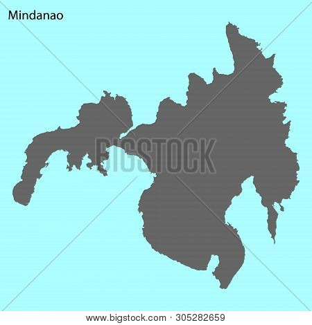 High Quality Map Of Mindanao Is The Island