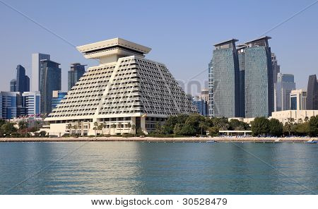 Skyline af Doha-Downttown District
