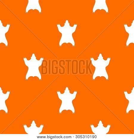Bear Skin Pattern Vector Orange For Any Web Design Best