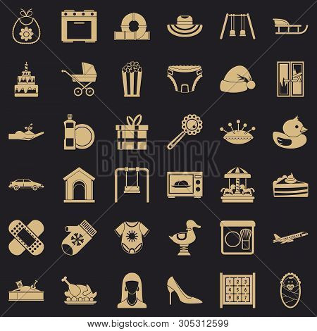 Brainchild Icons Set. Simple Set Of 36 Brainchild Vector Icons For Web For Any Design