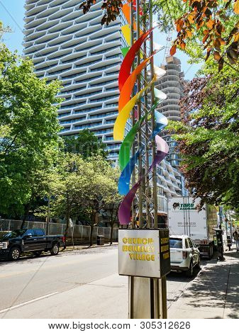 Toronto, Ontario, Canada - June 6, 2019: Toronto City Getting Ready To Pride Parade On Church Street