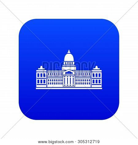 Palace Of Congress In Buenos Aires, Argentina Icon Digital Blue For Any Design Isolated On White Vec