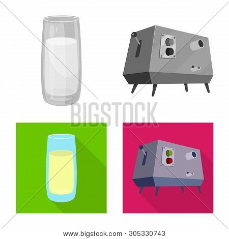 Vector Illustration Of Farm And Agriculture  Icon. Set Of Farm And Technology Vector Icon For Stock.