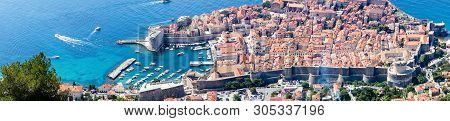 Walking Trail From The Top Of Mount Sdr To Dubrovnik With A Great Panoramic View