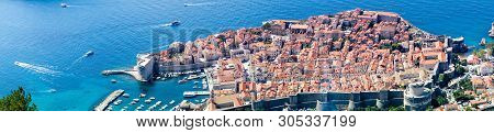 Walking Trail From The Top Of Mount Sdr To Dubrovnik With A Great Panoramic View