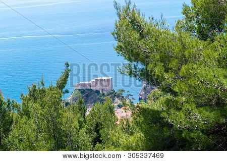 Walking Trail From The Top Of Mount Sdr To Dubrovnik With A Great Panoramic View