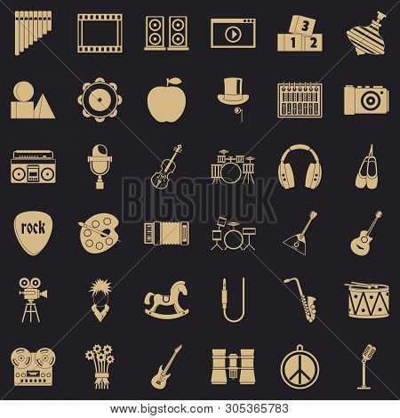 Operetta Icons Set. Simple Set Of 36 Operetta Vector Icons For Web For Any Design