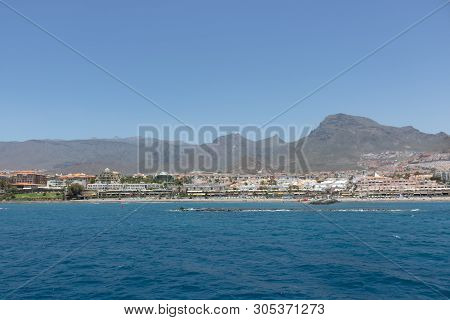 Beautiful Coastal View Of El Duque Beach In Costa Adeje,tenerife,canary Islands, Spainbeautiful Coas