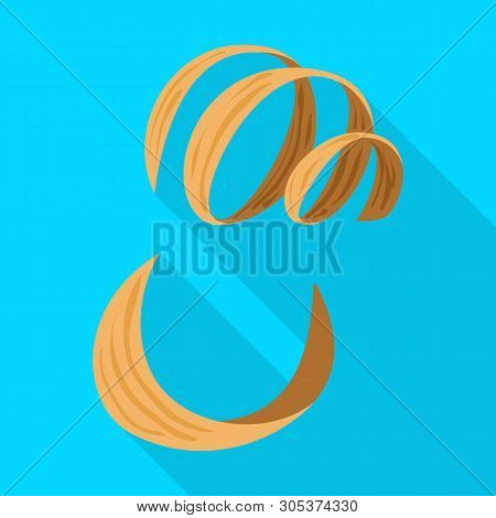 Vector Design Of Timber And Sawdust Sign. Collection Of Timber And Cut Vector Icon For Stock.