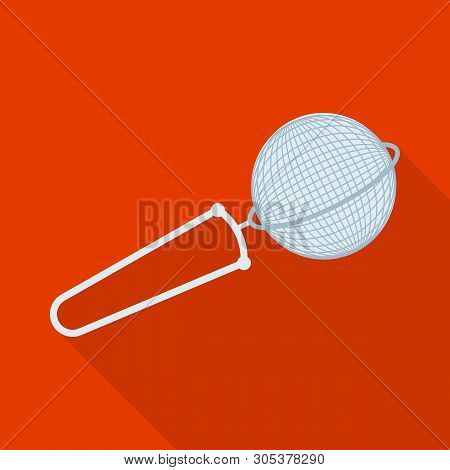 Vector Design Of Strainer And Tea  Symbol. Collection Of Strainer And Tool  Stock Vector Illustratio