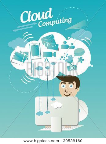 Cloud computing concept