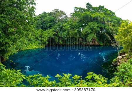 Matevulu Blue Hole, Espiritu Santa Island, Vanuatu, famous tourist destination