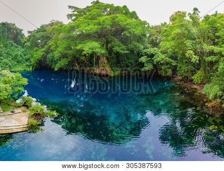 Matevulu Blue Hole, Espiritu Santa Island, Vanuatu, famous tourist destination