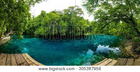 Matevulu Blue Hole, Espiritu Santa Island, Vanuatu, famous tourist destination