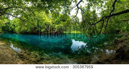 Matevulu Blue Hole, Espiritu Santa Island, Vanuatu, famous tourist destination