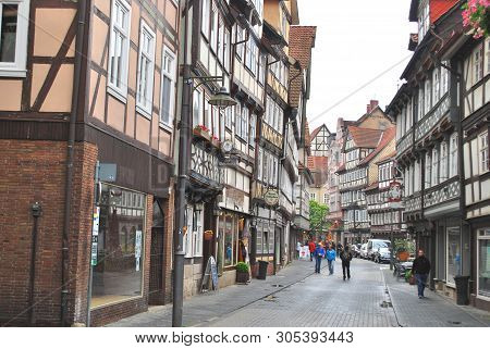 Hann. Munden, Lower Saxony, Germany - May 27, 2013: The View Of The Historical Center Of Hann. Munde