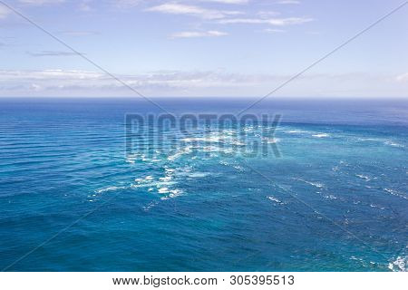 Area Of Rough Water Is Where The Tasman Sea Meets The Pacific Ocean, Cape Reinga New Zealand