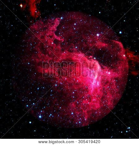 Universe Filled With Stars, Nebula And Galaxy. Elements Of This Image Furnished By Nasa.