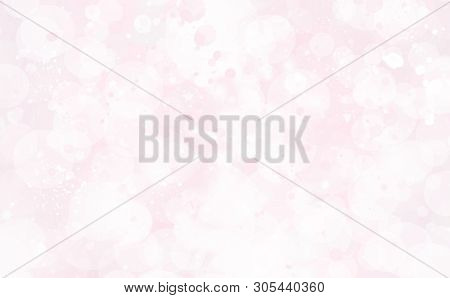 Light Pink Abstract Glitter Bokeh Background. Muted Color