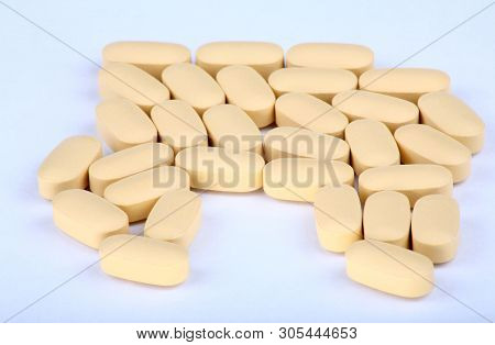 Hiv Therapy Efavirenz On Background At Dry Sunny Summer Day