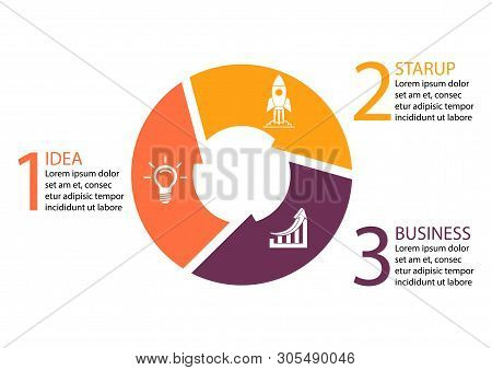 Business Data Visualization. Timeline Infographic Icons Designed For Abstract Background Template Mi