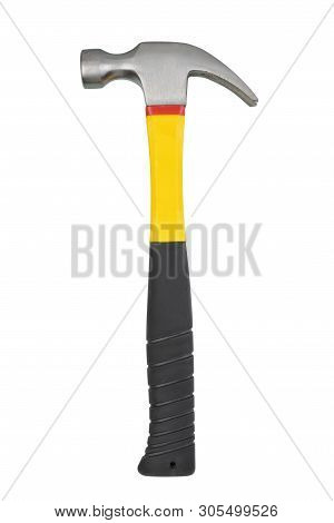 Metal Hammer With Cat's Paw Isolated