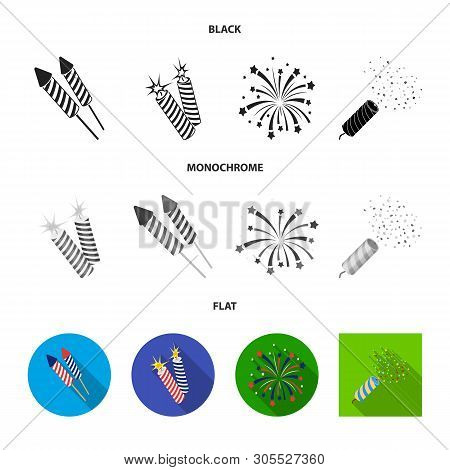 Vector Illustration Of Festival And Summer Sign. Set Of Festival And Holiday Stock Vector Illustrati