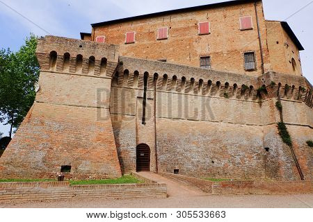 Dozza Fortress, Located A Few Kilometers From Bologna, Italy