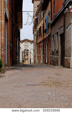 Picturesque Streets Of Dozza, A Town Located A Few Kilometers From Bologna, Italy