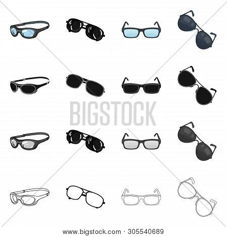 Vector Illustration Of Summer And Beach Logo. Collection Of Summer And Fashion Vector Icon For Stock