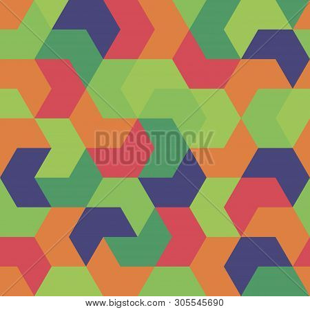 Seamless Pattern. Endless Background Of Geometric Shapes. Arrow Seamless Pattern. Geometric Pattern.