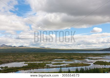 Thingvellir Site, Iceland. Famous Icelandic Landmark. Iceland Golden Circle