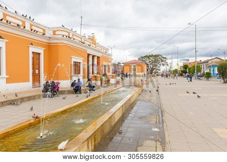 Cajica, Colombia June 6 Train Station Of Cajica. The Tourist Train Connects Bogota To Cajica Every S
