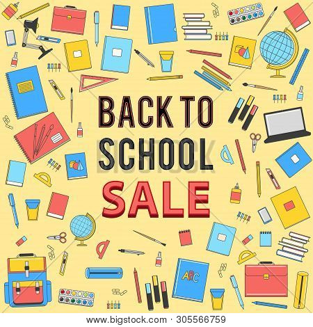 1 September. Back To School Or First Day Of School Banner For Russia With Russian Flag And Dove. Tra
