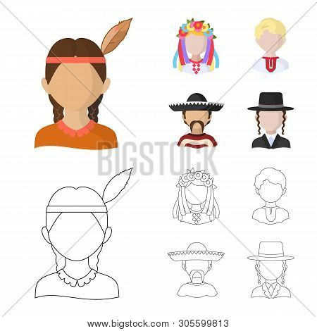 Vector Design Of Imitator And Resident Symbol. Set Of Imitator And Culture Stock Vector Illustration