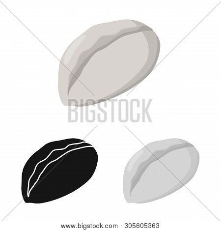 Vector Illustration Of Gedza And Khinkali Sign. Collection Of Gedza And Asian Stock Symbol For Web.