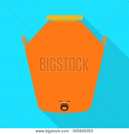 Vector Design Of Distillery  And Process Sign. Set Of Distillery  And Industry Stock Symbol For Web.
