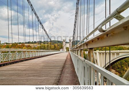 Big Old Bridge In The Mountains In France