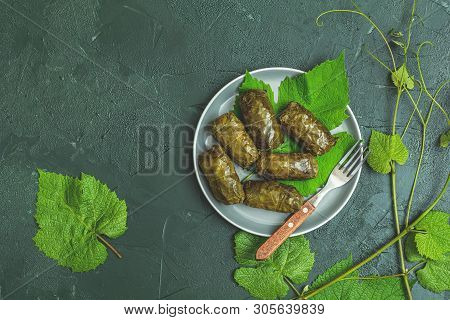 Traditional Middle Eastern Dolma Or Tolma. Latin American Mexican Chilean Cuisine Ninos Envueltos. G
