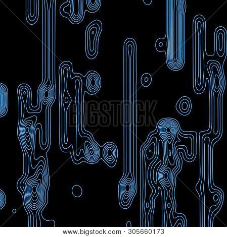 Topographic Map Lines Background. Abstract Vector Illustration. Contour Vector Map.