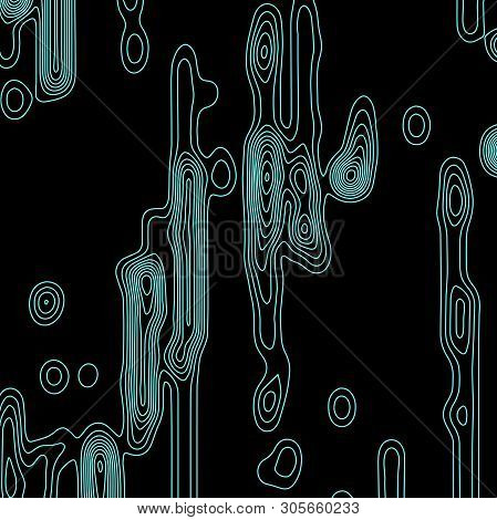 Topographic Map Lines Background. Abstract Vector Illustration. Contour Vector Map.