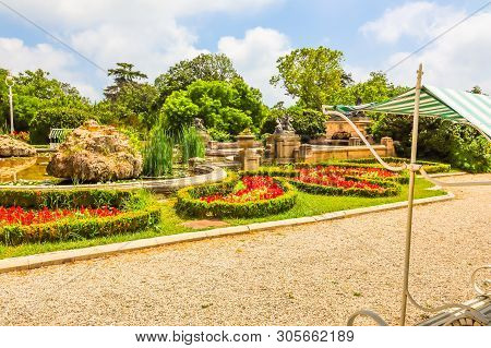 Park Of The Euxinograd Palace Or Residence Euxinograd, Former Royal Summer Palace On The Black Sea C