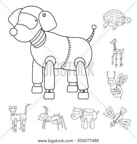 Vector Design Of Toy And Automation Icon. Set Of Toy And Science Stock Vector Illustration.