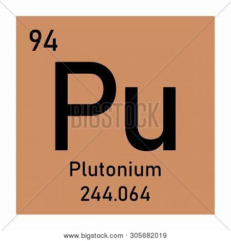 Illustration Of The Periodic Table Plutonium Chemical Symbol