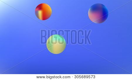 Clear Space Fantasy. Background Texture, Smoot. Creative Colorific Illustration.  Azure Colored Back
