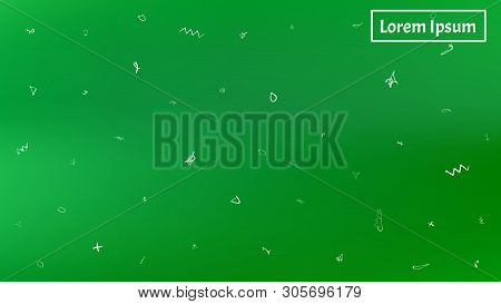 Pristine Space Fantasy. Minimal Colorific Illustration.  Background Texture, Smoot. Green Colored.  